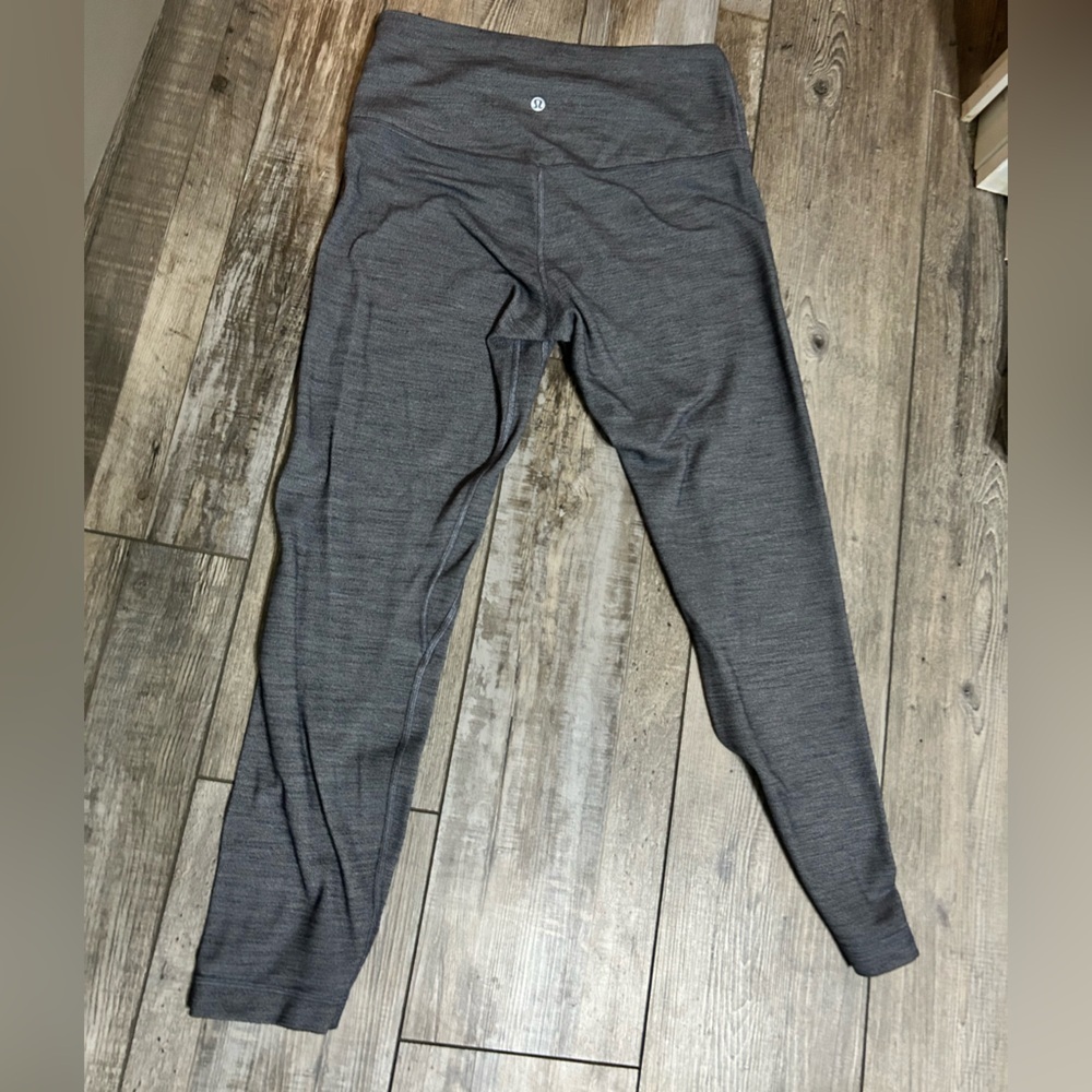 lululemon athletica Charcoal Grey long full Leggings - Picture 2 of 4